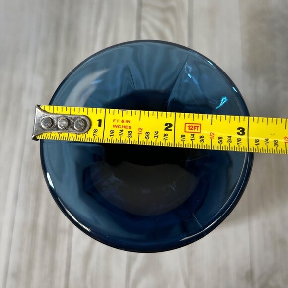 Noritake Sweet Swirl Iced Tea Wine Water Glasses Dark Blue Midnight  - Set Of 2 - Picture 7 of 7